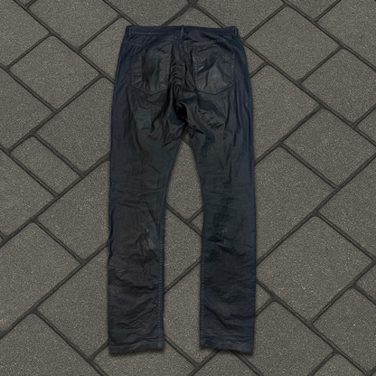 SS14 Rick Owens Waxed Torrence Cut Denim