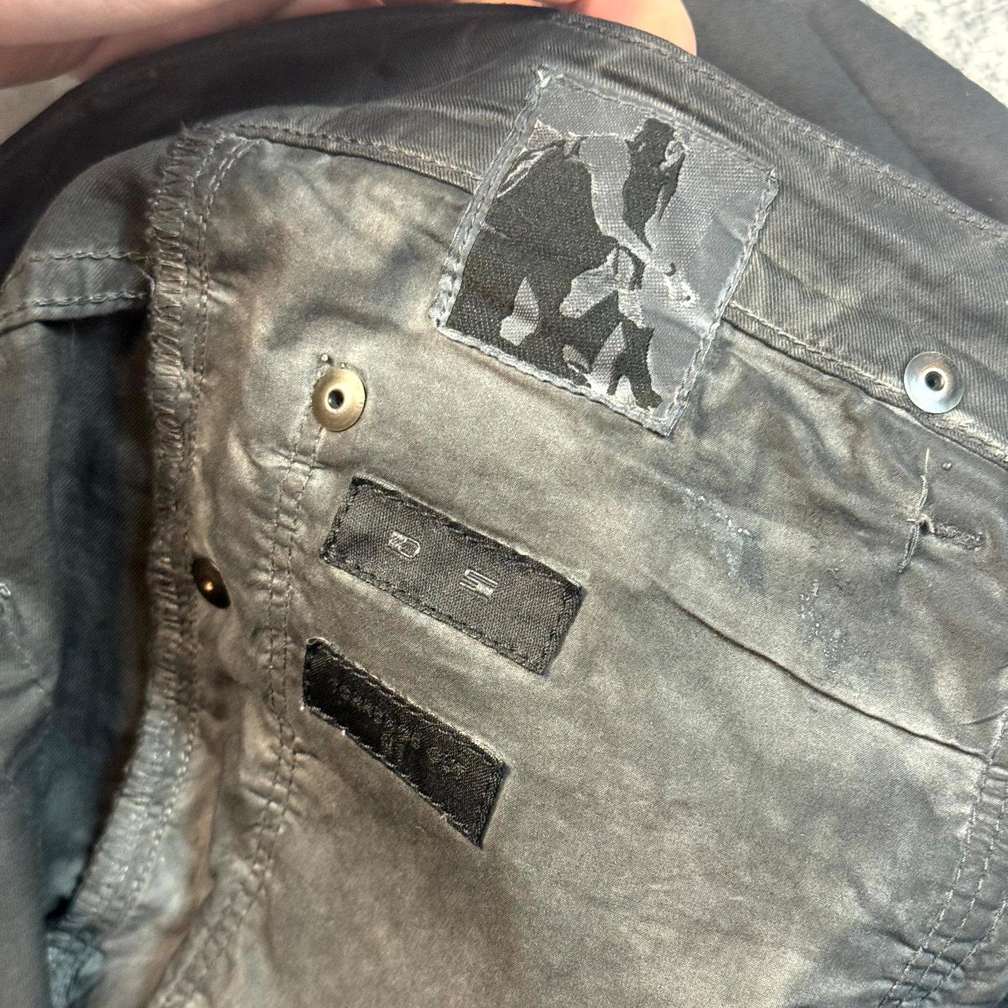 SS14 Rick Owens Waxed Torrence Cut Denim