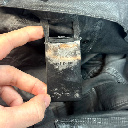 SS14 Rick Owens Waxed Torrence Cut Denim