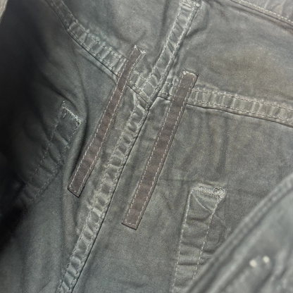 SS14 Rick Owens Waxed Torrence Cut Denim