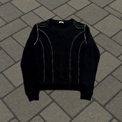 FW15 Saint Laurent Paris Zipper Crewneck