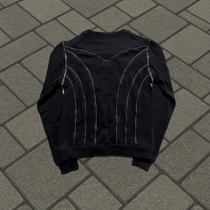 FW15 Saint Laurent Paris Zipper Crewneck