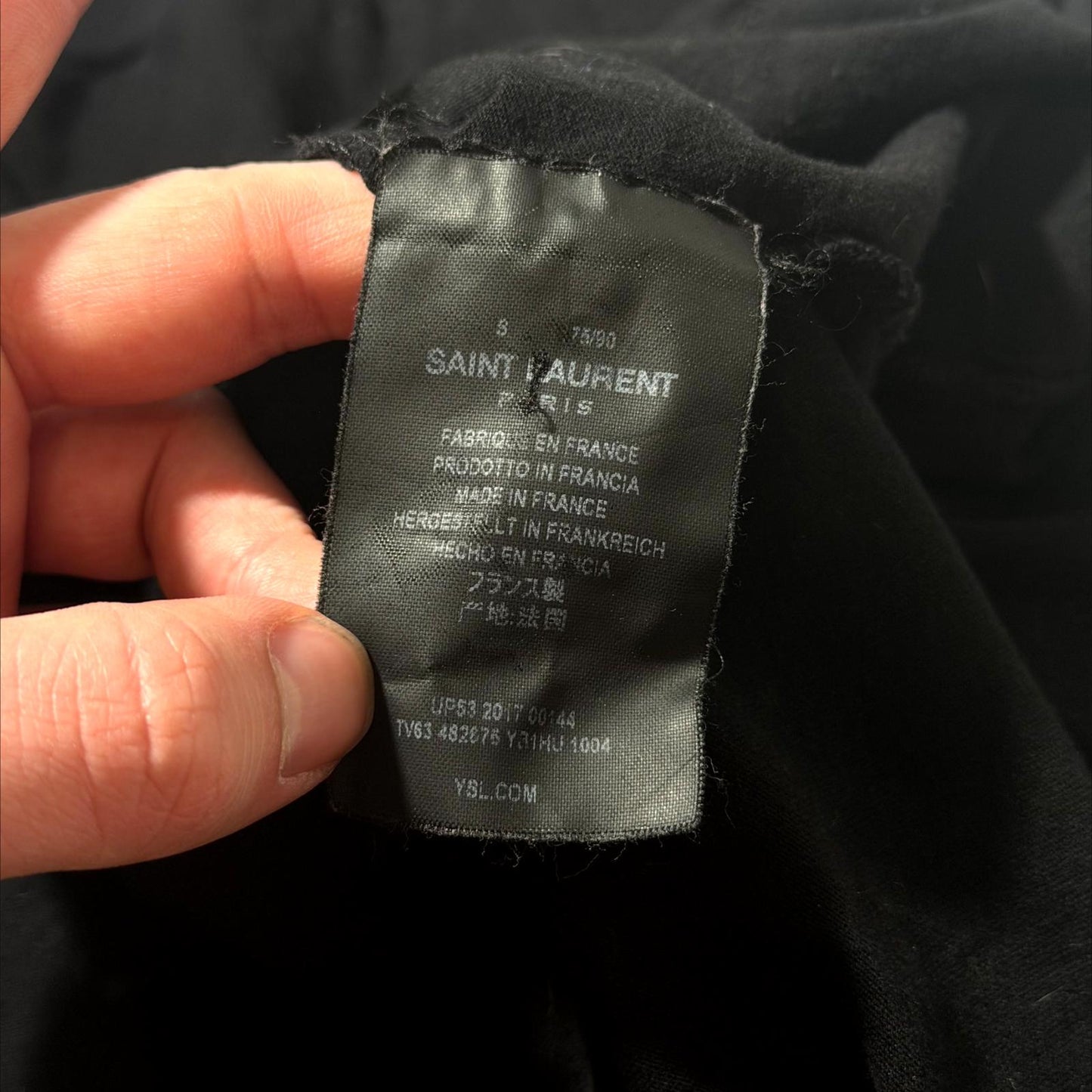 2017 Saint Laurent Paris No Smoking Tee
