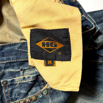 Hysteric Glamour Blue Too Drunk To Fuck Denim