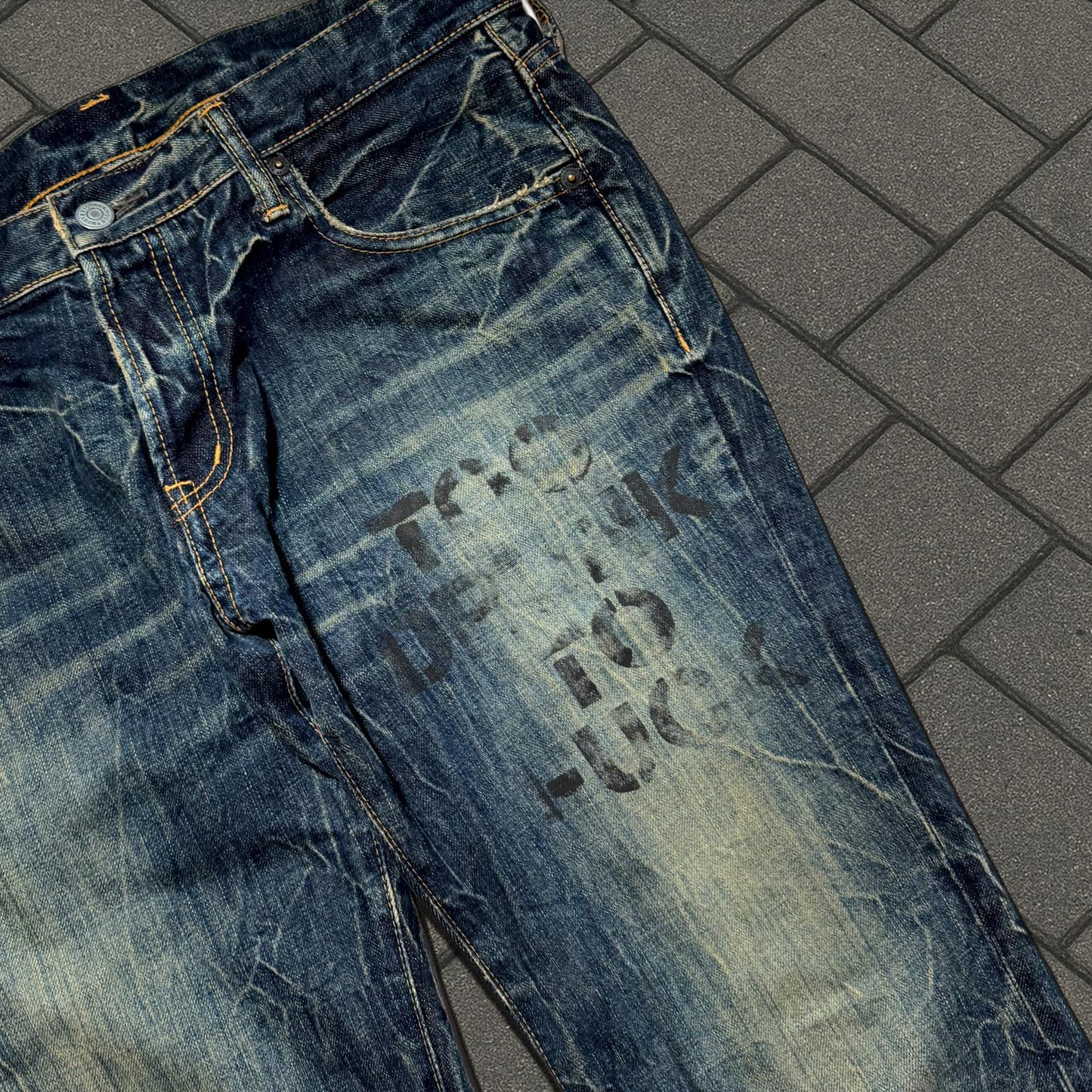 Hysteric Glamour Blue Too Drunk To Fuck Denim