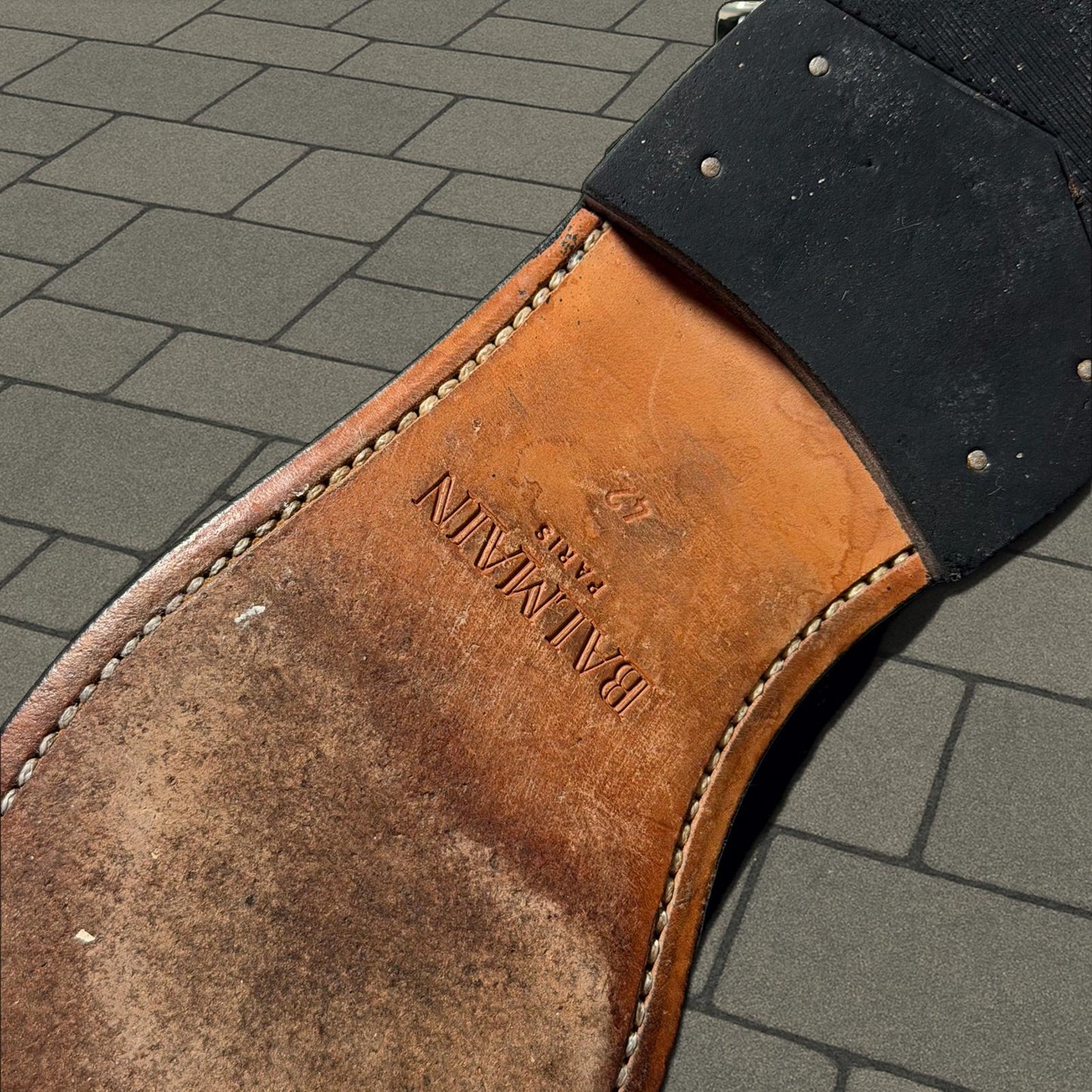 FW12 Balmain Suede Engineer Boots