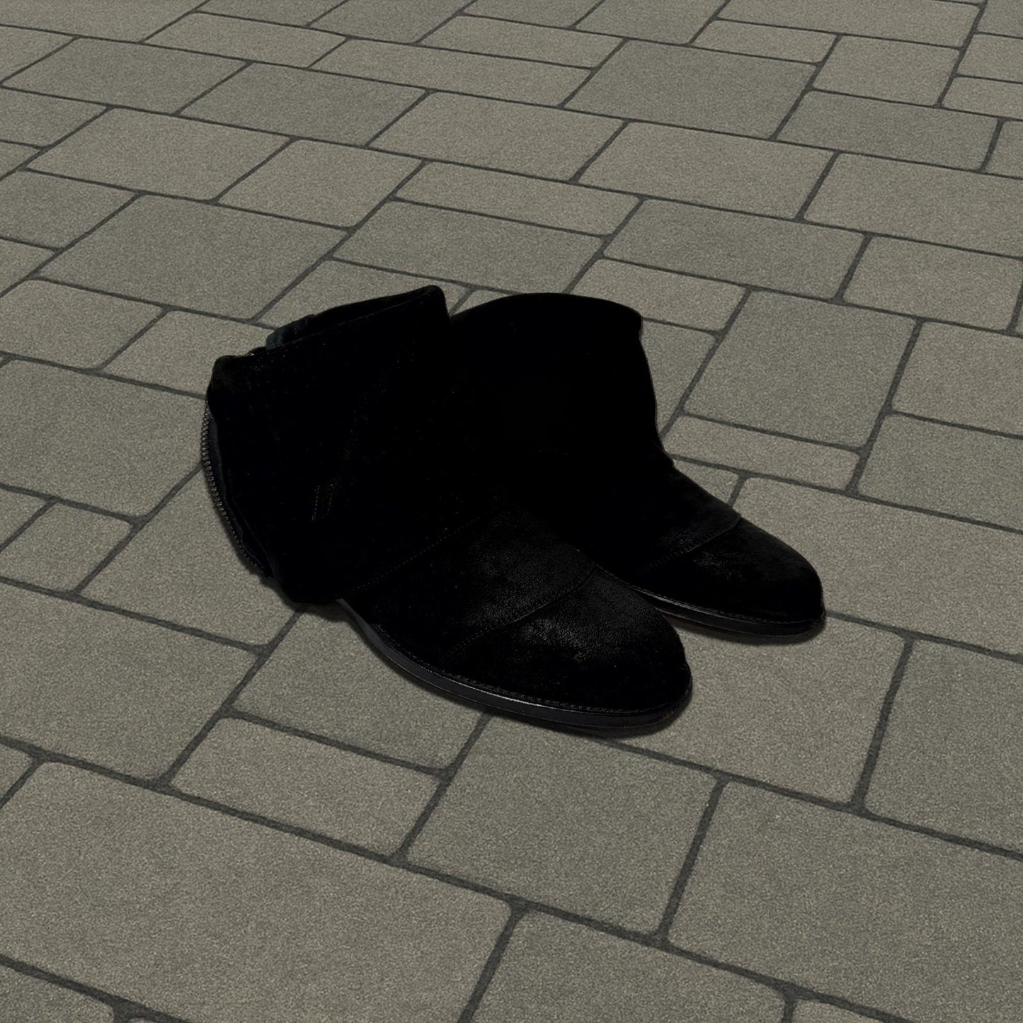 FW12 Balmain Suede Engineer Boots