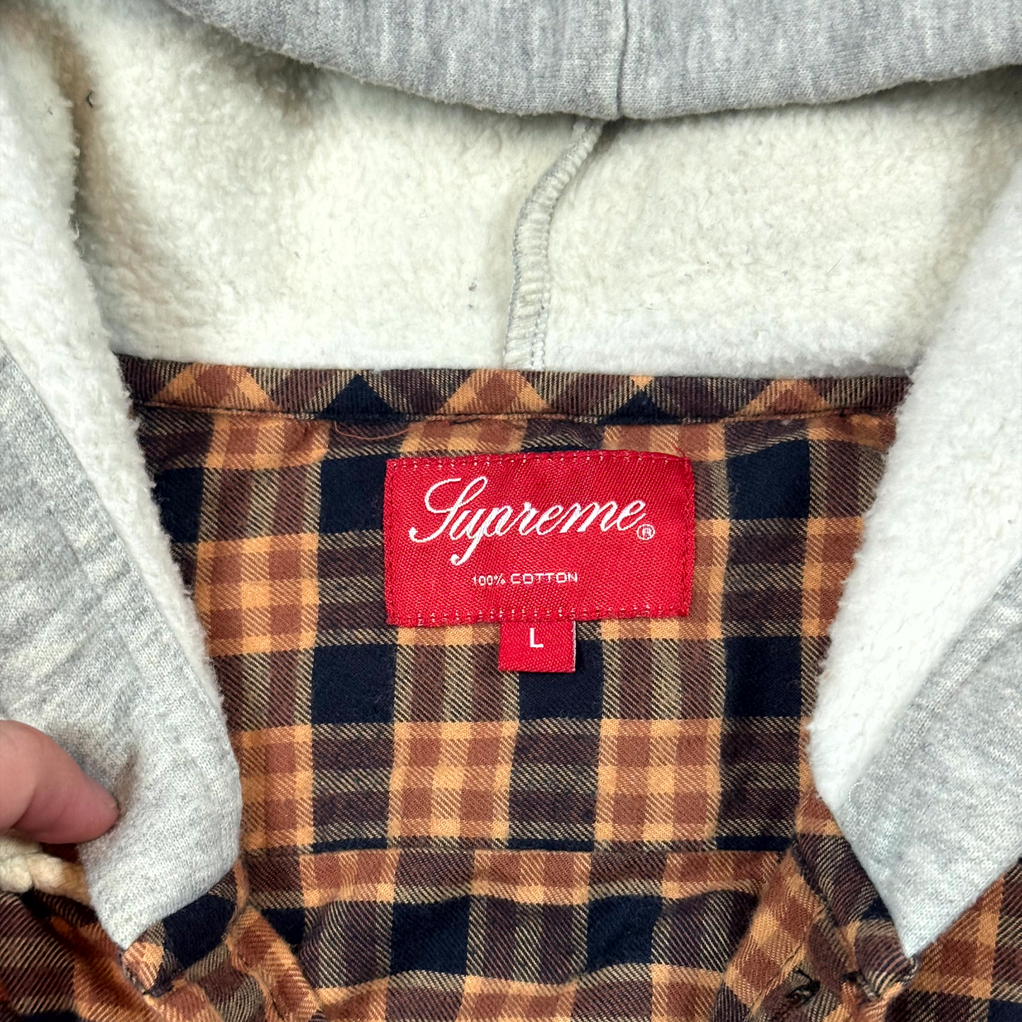 FW14 Supreme Hooded Flannel