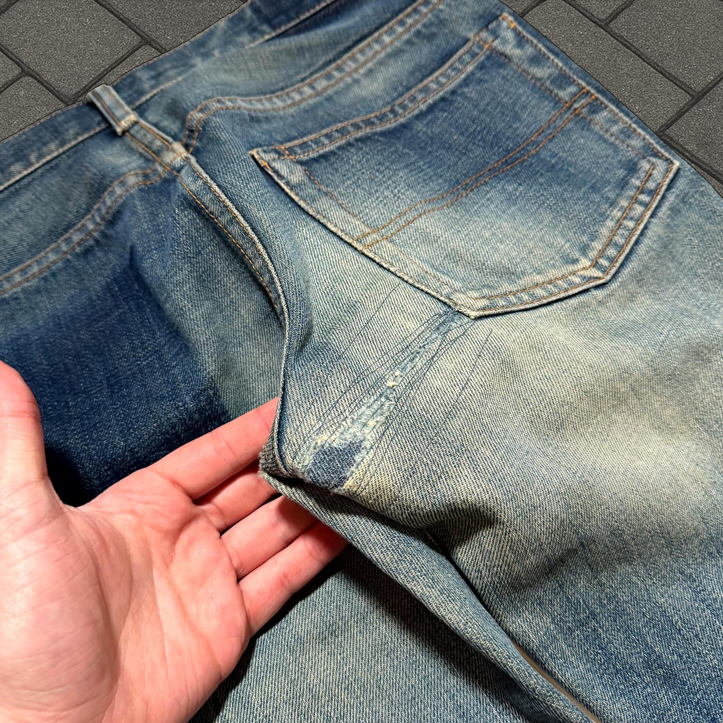 AW04 Undercover Lightning Bolt Denim