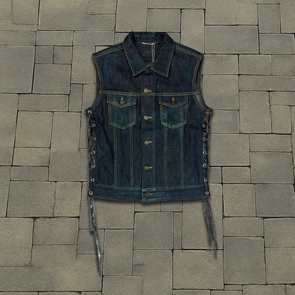 FW14 Saint Laurent Paris Sample Chain Denim Vest