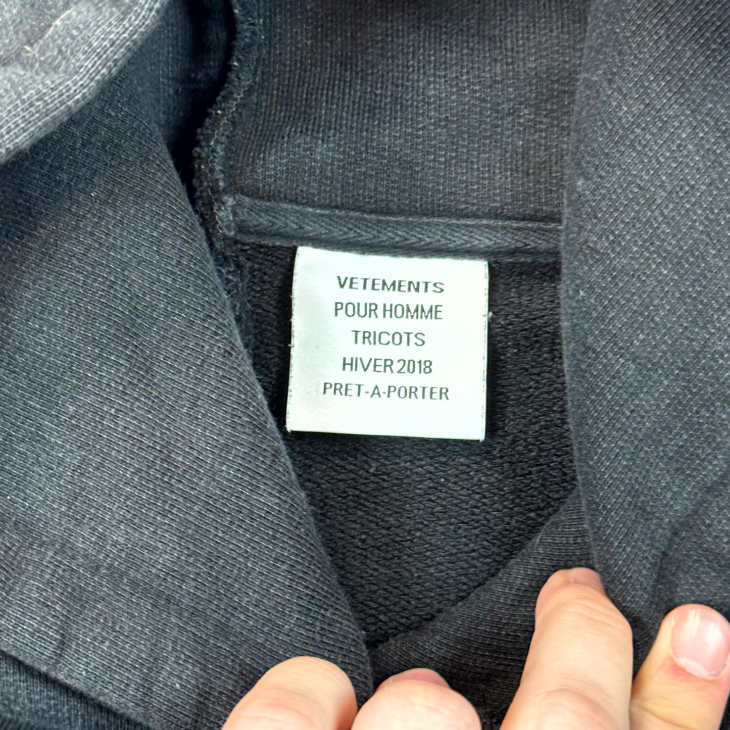 AW18 Vetements Reconstructed Antwerpen Hoodie