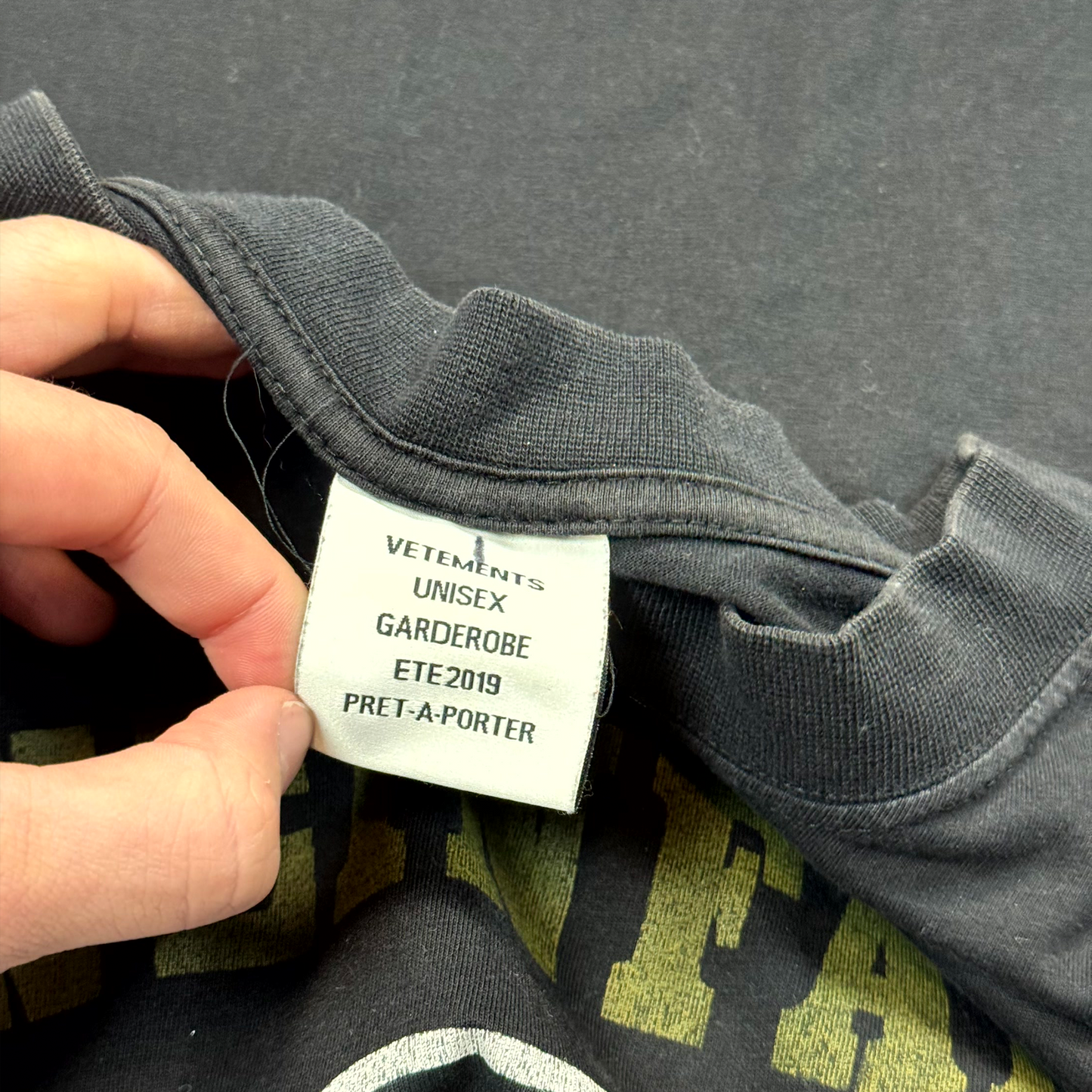 SS19 Vetements Marine Infanterie Tee