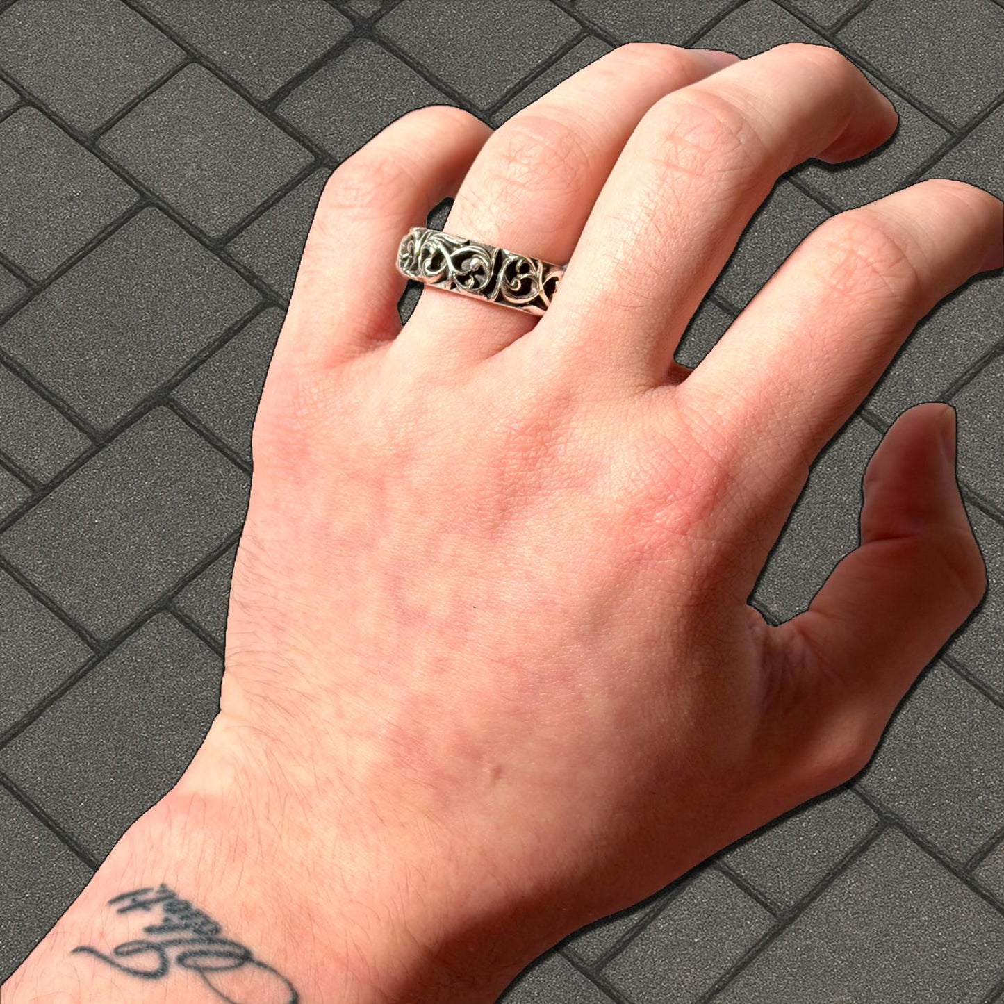 Chrome Hearts Eternity Vine Ring