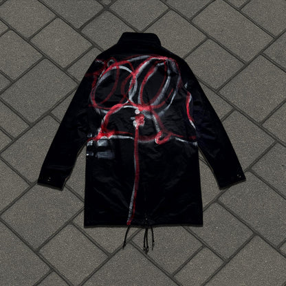 Vlone Skoloct Hand Painted Trenchcoat