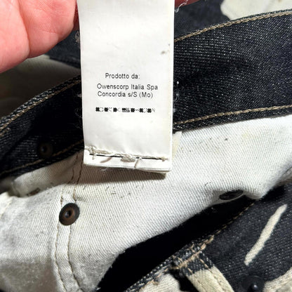 FW16 Rick Owens Bleach Vomit Denim