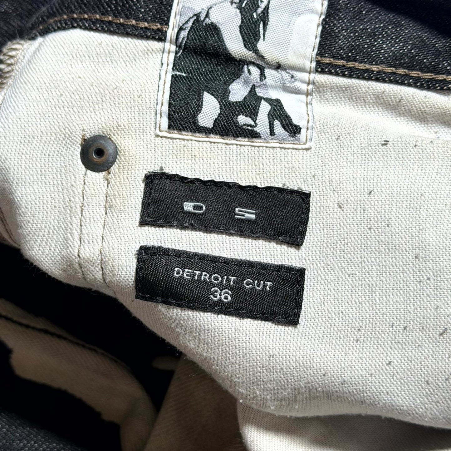 FW16 Rick Owens Bleach Vomit Denim