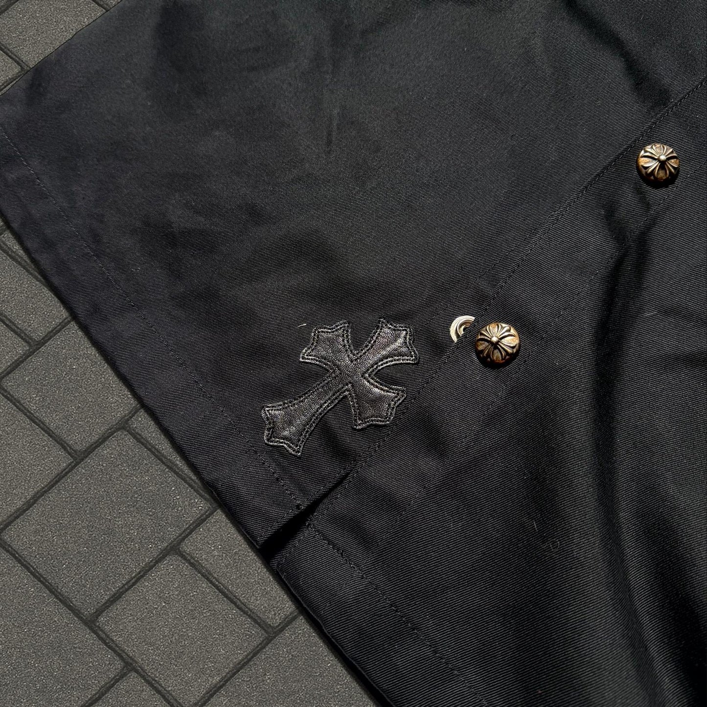 Chrome Hearts Work Dog Leopard Cross Jacket