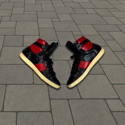 Saint Laurent Paris SL/02H Bred Hi-Top Sneaker